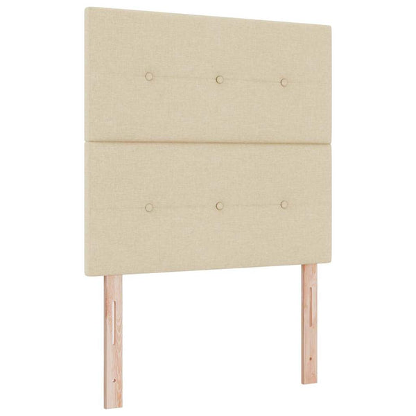 Boxspringbett Creme 200x80 cm mit Kissen