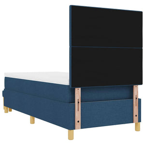 Boxspringbett Blau 200x80 cm mit Kissen