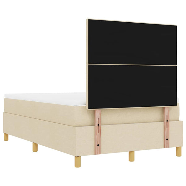Boxspringbett Creme 190x120 cm mit Kopfteil