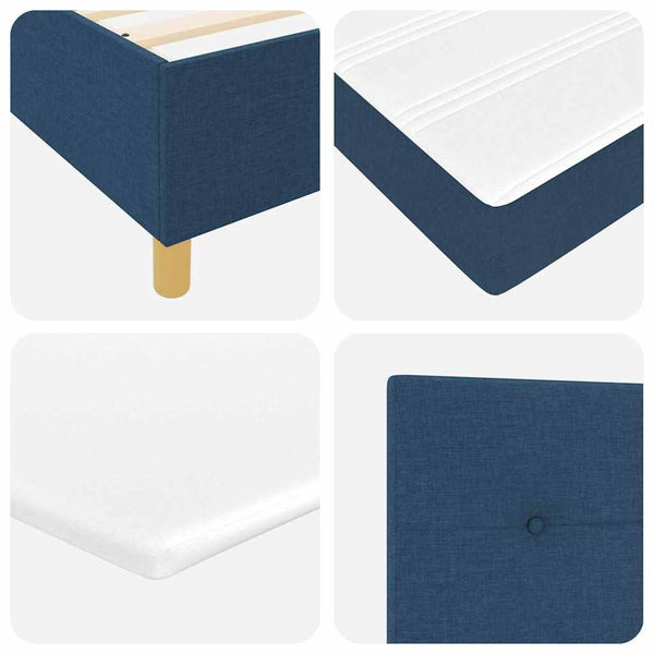 Boxspringbett Blau 190x120 cm