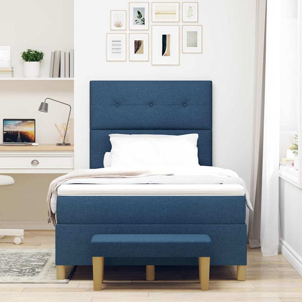 Boxspringbett Blau 190x120 cm