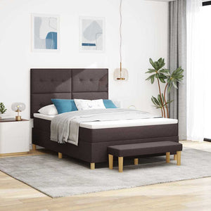 Boxspringbett Dunkelbraun 200x140 cm