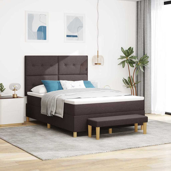 Boxspringbett Dunkelbraun 200x140 cm