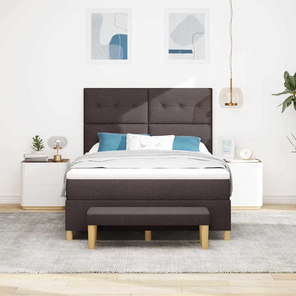 Boxspringbett Dunkelbraun 200x140 cm