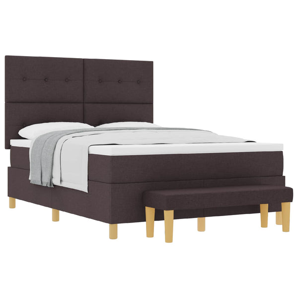 Boxspringbett Dunkelbraun 200x140 cm