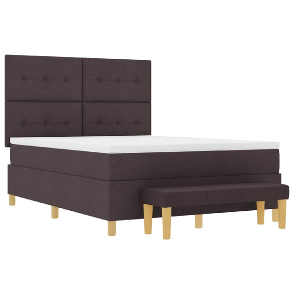 Boxspringbett Dunkelbraun 200x140 cm