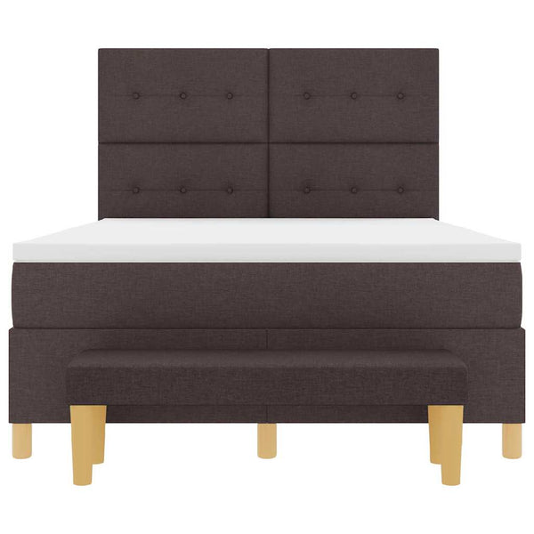 Boxspringbett Dunkelbraun 200x140 cm