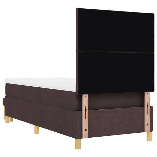 Boxspringbett Dunkelbraun mit Kissen 200x100 cm