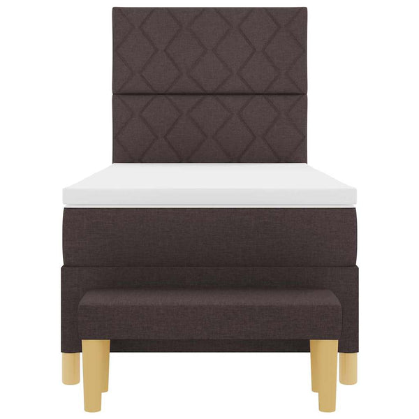 Boxspringbett Dunkelbraun mit Kissen 200x100 cm