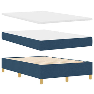 Boxspringbett Blau 200x120 cm mit Kissen