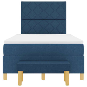 Boxspringbett Blau 200x120 cm mit Kissen