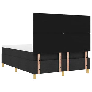 Boxspringbett mit Kissen Schwarz 200x160 cm