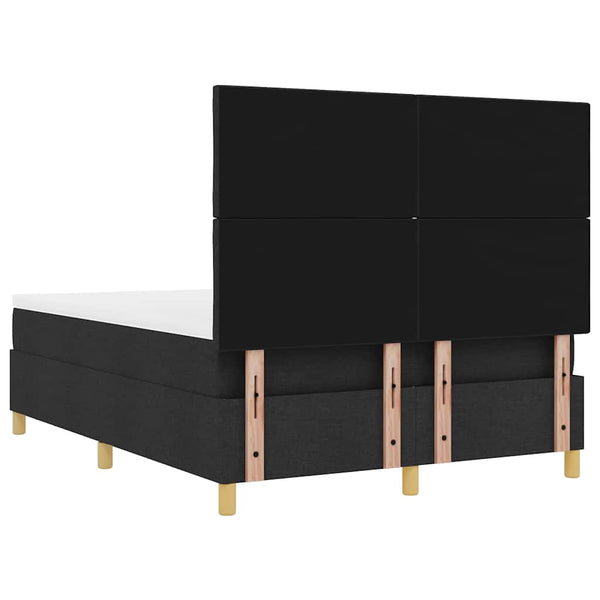 Boxspringbett mit Kissen Schwarz 200x160 cm