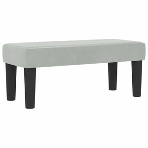 Boxspringbett Hellgrau 200x80 cm mit Kissen