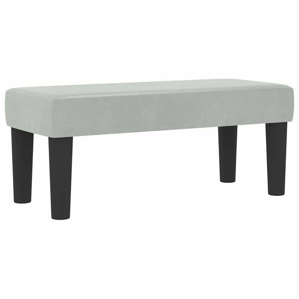 Boxspringbett Hellgrau 200x80 cm mit Kissen