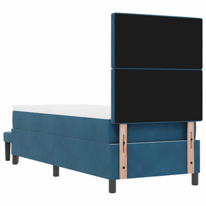 Boxspringbett Dunkelblau 200x80 cm Samt