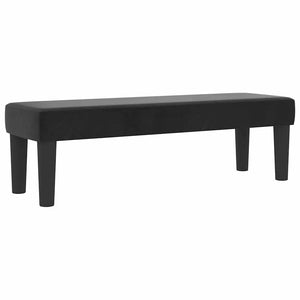 Boxspringbett Schwarz Samt 200x120 cm