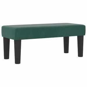 Boxspringbett Dunkelgrün 200x80 cm Samt