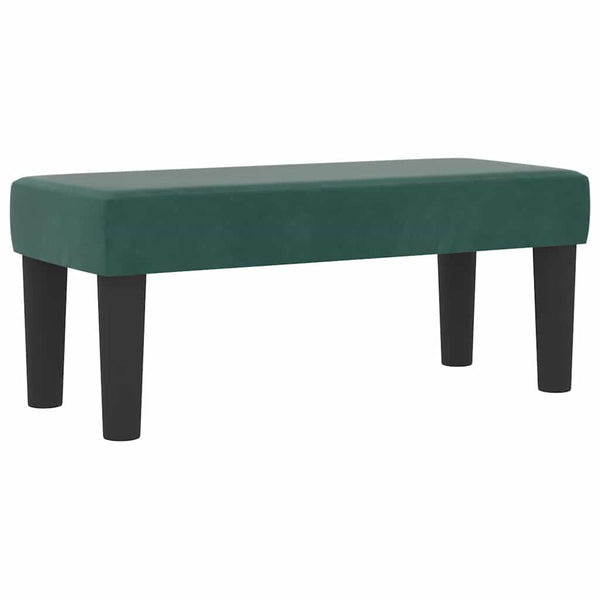 Boxspringbett Dunkelgrün 200x80 cm Samt