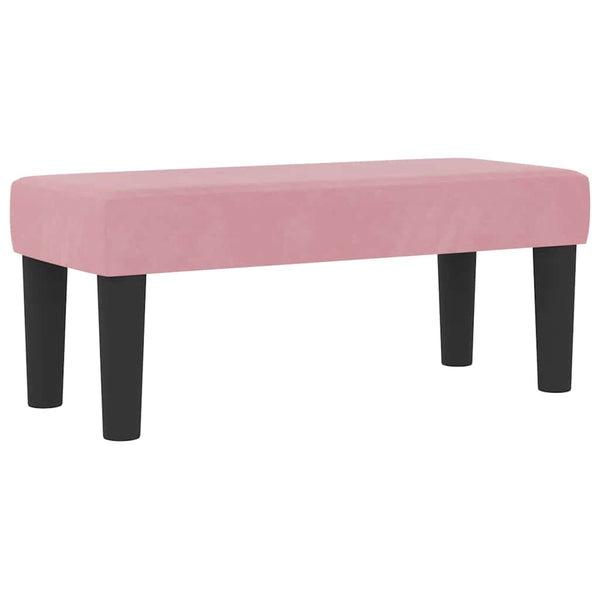 vidaXL Lit coffre avec oreillers et tête de lit Rose 190 x 90 cm Velours