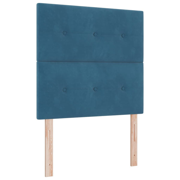 Boxspringbett Dunkelblau 200x100 cm Samt