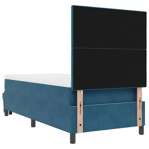 Boxspringbett Dunkelblau 200x100 cm Samt