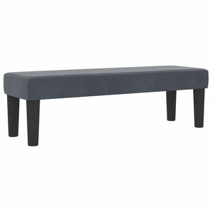 vidaXL Lit double tapissier avec tête de lit Gris foncé 190 x 120 cm Velours