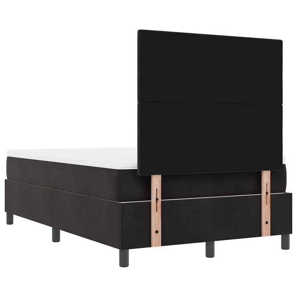 Boxspringbett Schwarz Samt 190x120 cm