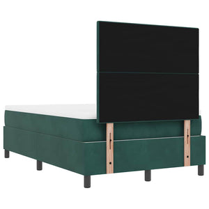 Boxspringbett Dunkelgrün 190x120 cm Samt