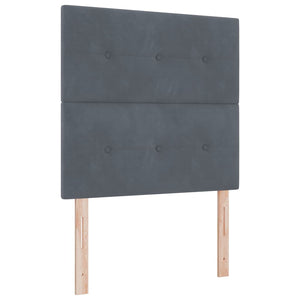 Boxspringbett Dunkelgrau Samt 200x120 cm