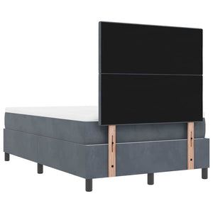 Boxspringbett Dunkelgrau Samt 200x120 cm