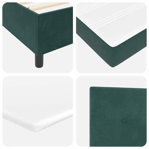 Boxspringbett Dunkelgrün Samt 120x200 cm