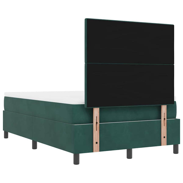 Boxspringbett Dunkelgrün Samt 120x200 cm