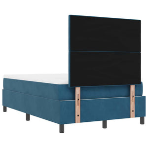 Boxspringbett Dunkelblau Samt 200x120 cm