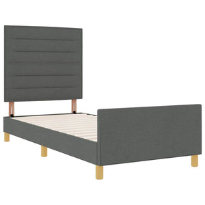 Bettgestell Dunkelgrau 80x200 cm