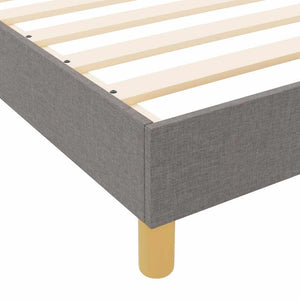 Bettgestell Taupe 90x190 cm Stoffbezug