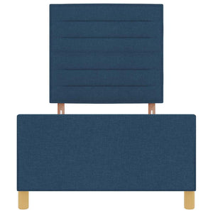 Bettgestell Blau 90x200 cm Stoff