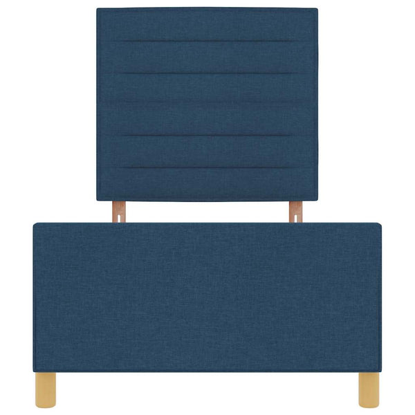 Bettgestell Blau 90x200 cm Stoff