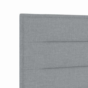 Bettgestell Hellgrau Stoff 100x200 cm