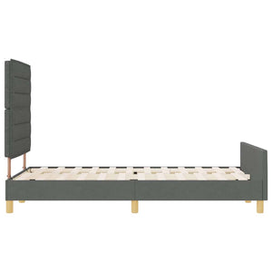 Bettgestell Dunkelgrau 120x190 cm Stoffbezug