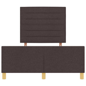 Dunkelbraunes Stoff-Bettgestell 120x190 cm