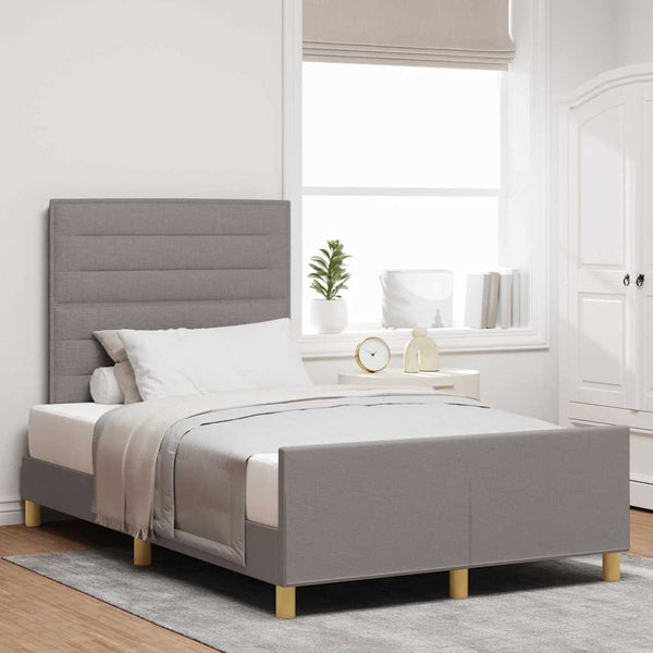 Bettgestell Taupe 120x190 cm