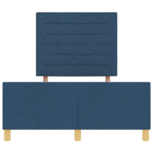 Blaues Bettgestell mit Kopfteil 120x190 cm