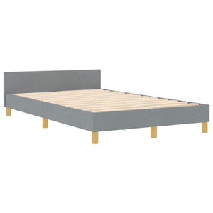 Bettgestell Stoff Hellgrau 120x200 cm