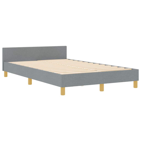 Bettgestell Stoff Hellgrau 120x200 cm