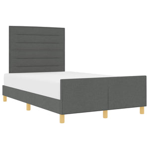 Bettgestell Stoff Dunkelgrau 120x200 cm
