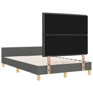 Bettgestell Stoff Dunkelgrau 120x200 cm