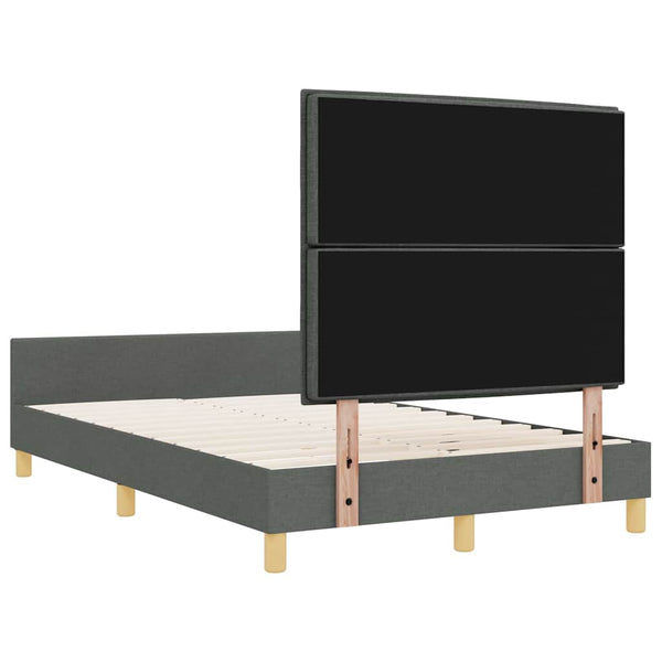 Bettgestell Stoff Dunkelgrau 120x200 cm