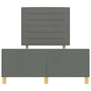 Bettgestell Stoff Dunkelgrau 120x200 cm