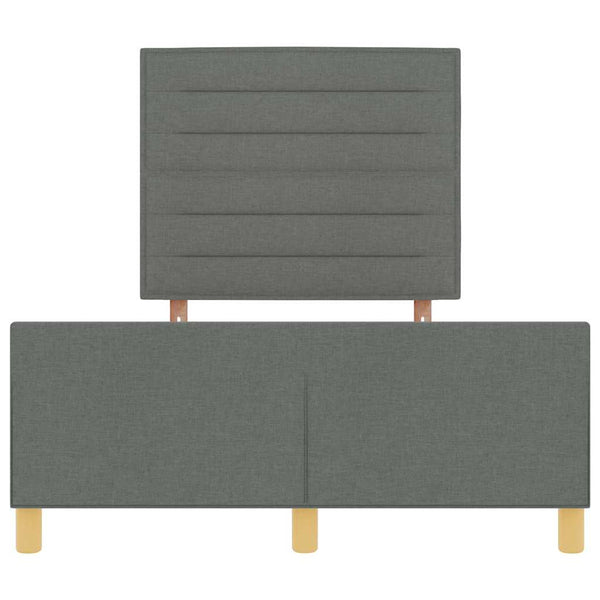 Bettgestell Stoff Dunkelgrau 120x200 cm